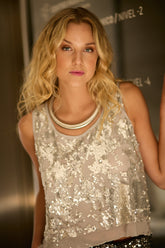 POLERA MAIA PLATEADA