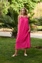 VESTIDO SAMANTA FUCSIA