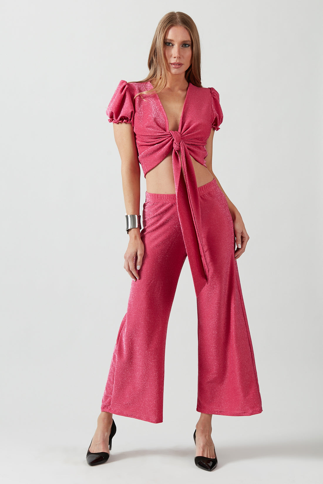 Pantalón Dominga Brillos Rosa