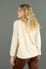 Blusa Wanda (terciopelo crudo)