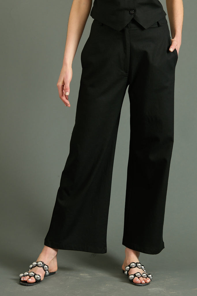 Pantalón Nix Lino Negro