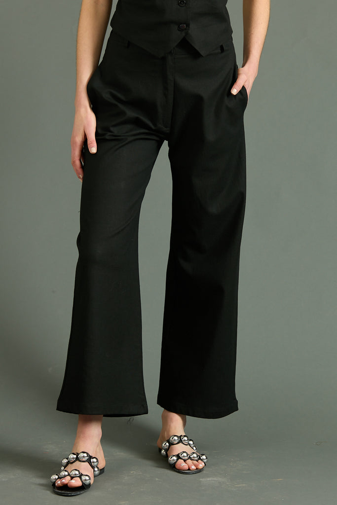 Pantalón Nix Lino Negro