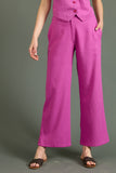 Pantalón Nix Lino Fucsia